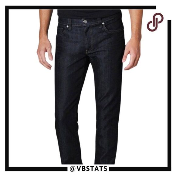 Fidelity Denim Men’s 33W x 30L Torino Revolution Rinse Designer Jeans in Black - Picture 1 of 12